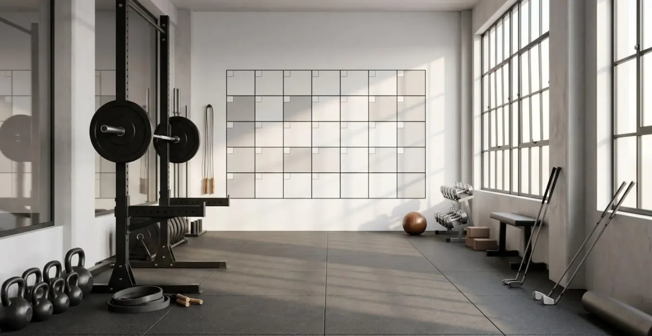 Athletic training calendar showing optimal workout distribution throughout the week